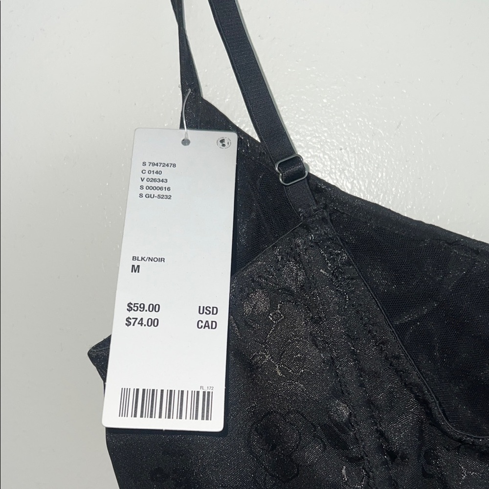 Urban Outfitters Elegant Black Ruched Crop Top - Picture 4 of 5